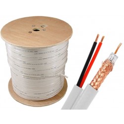 Cablu coaxial RG59 cu alimentare 2x0,5